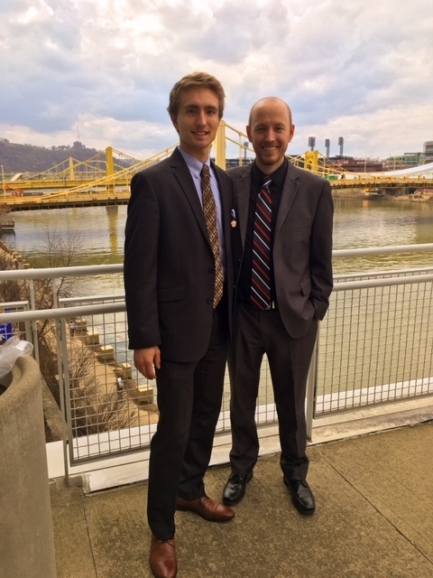 Nathaniel Maxwell with Larry Sarvey at All State Choir