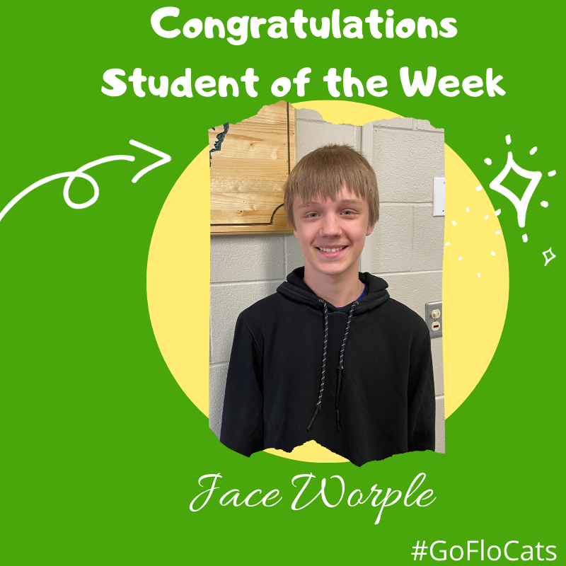 Student of the week Jace Worple