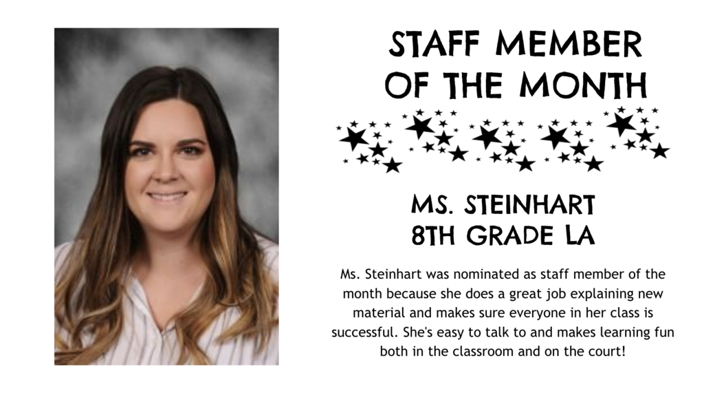 MPMS Staff Member of the Month - Melanie Steinhart
