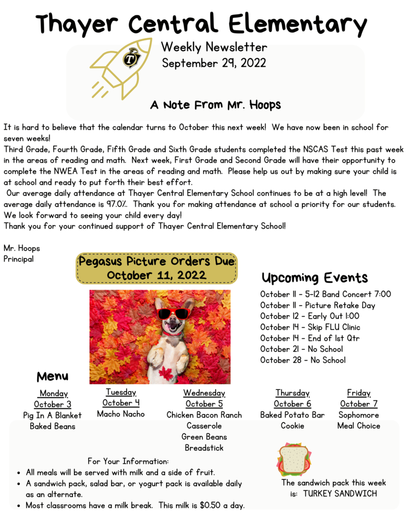 Elementary Newsletter 9/29/22