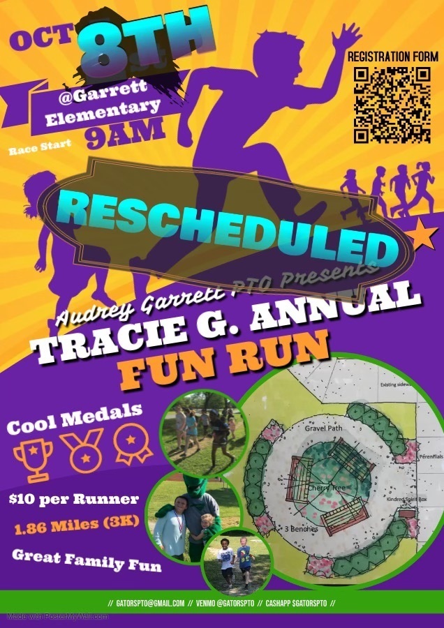 fun run rescheduled flyer