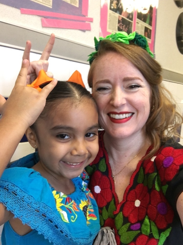 Ms. Boone and student
