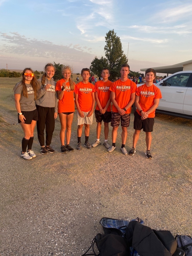 Tough conditions allow the Railers the opportunity to improve and strive to get better. Proud of them. Avery Boydston and MaKenna Kohl placed 2nd and 9th, respectfully. Aiden Aschenbrenner finished in 6th in the JH race