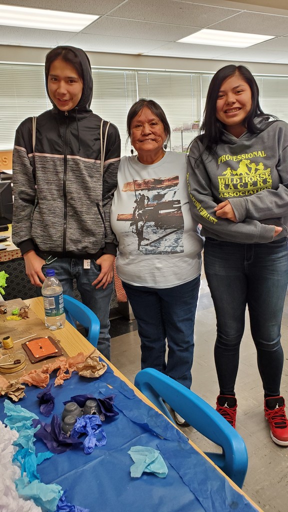 Ms. Meanus with two students (relatives of hers)