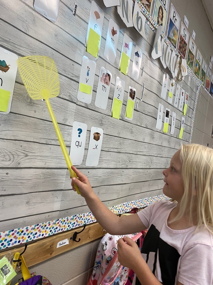 student looking at sound wall
