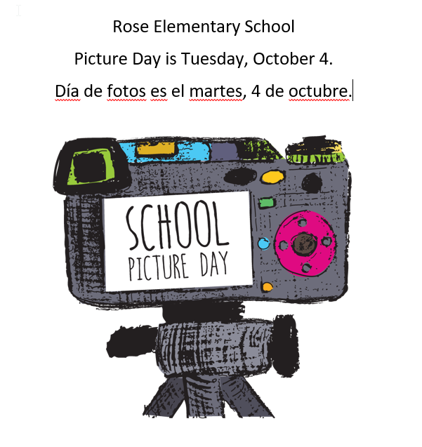 Picture Day is Tuesday, October 4th