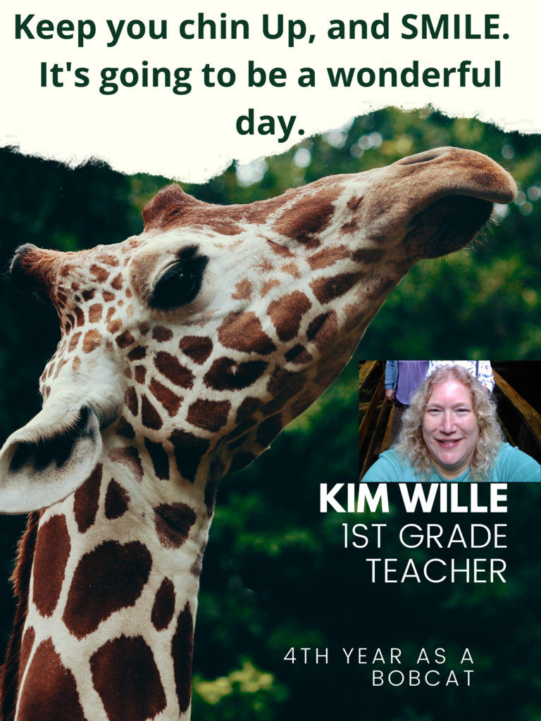 Keep your chin up and smile.  It's going to be a wonderful day.