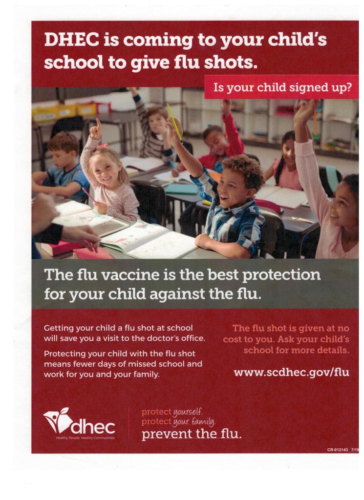 Vaccine information from DHEC