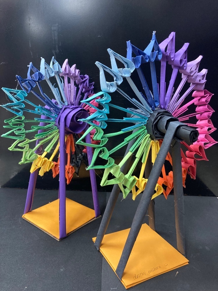 Origami Ferris wheels
