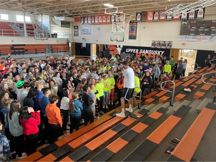 All eyes are on Austin Lanier at Wednesdays assembly