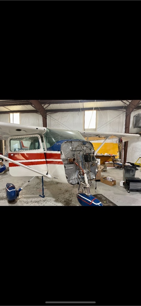 prepping a Cessna 172 for engine installation
