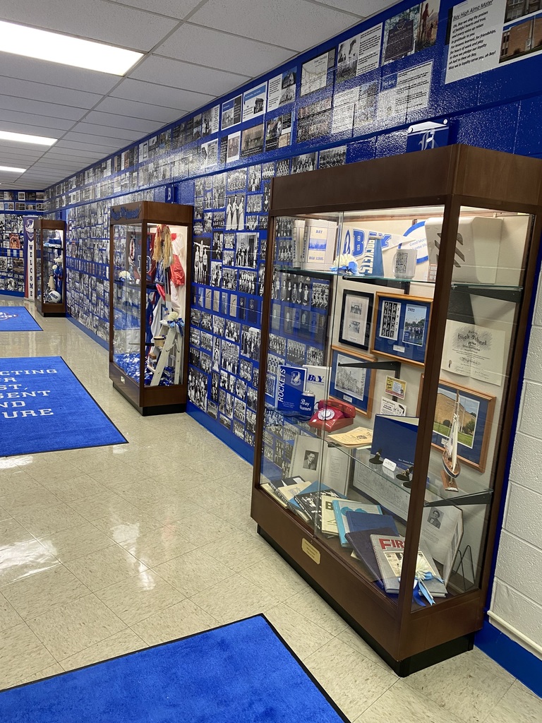 The new alumni corridor at Bay High School