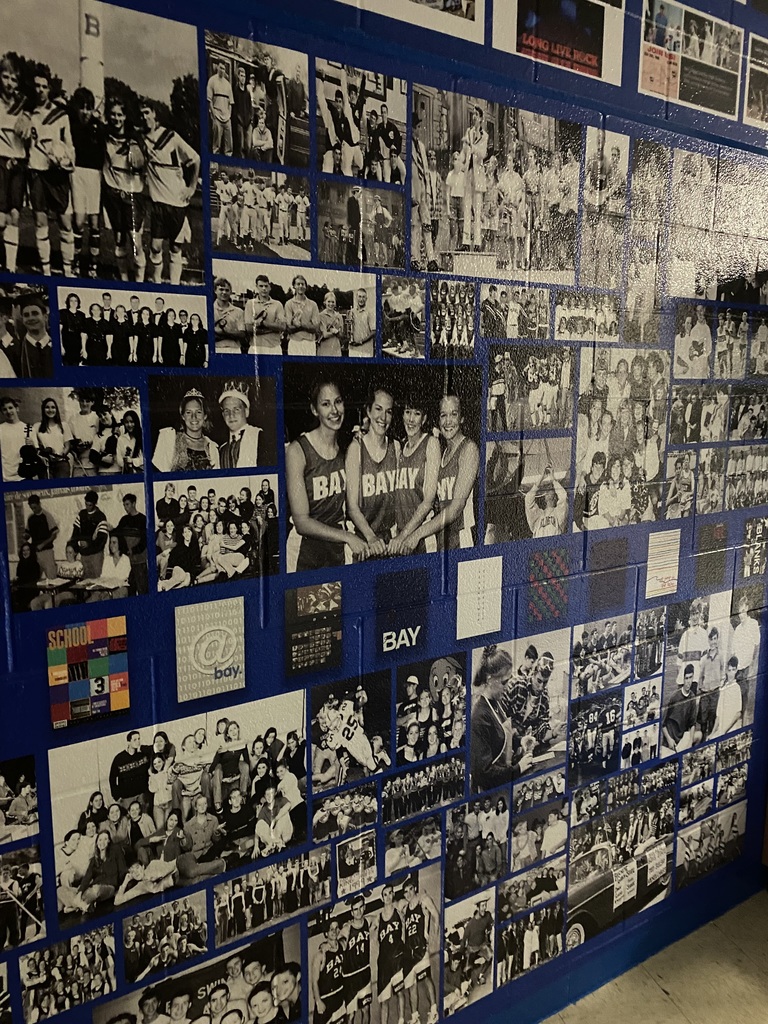 The new alumni corridor at Bay High School