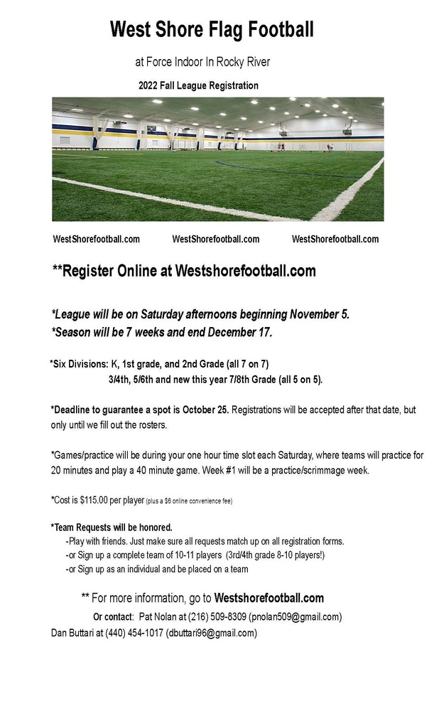 Flag Football Registration