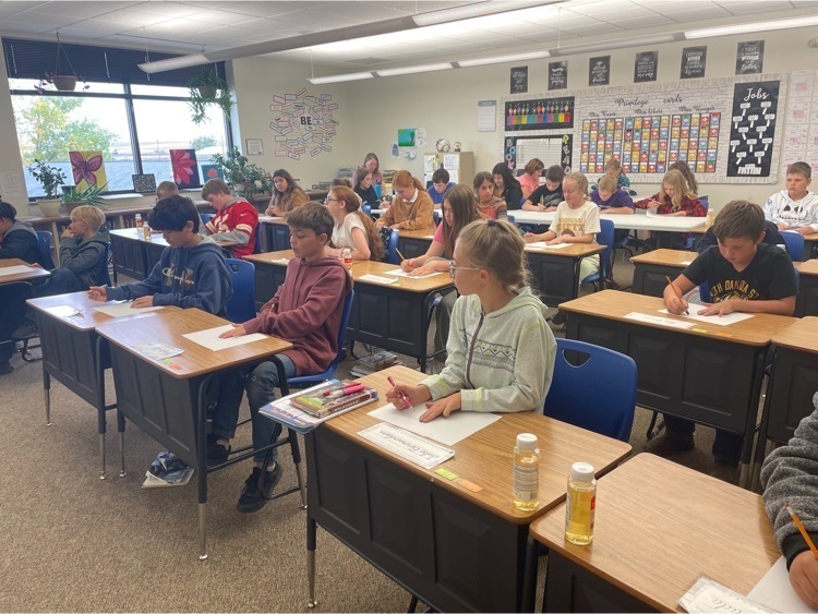 Sixth grade junior duck stamp design contest.