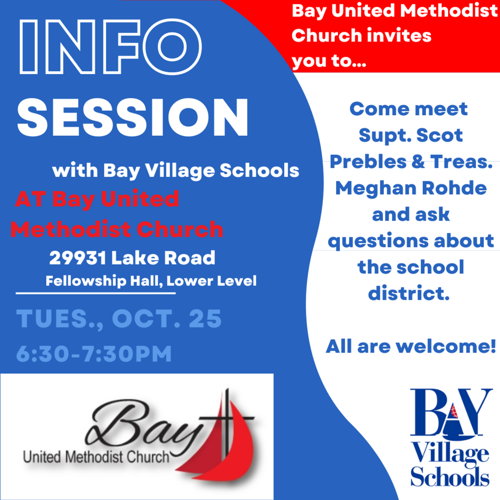 Bay United Methodist Church Info Session Flyer