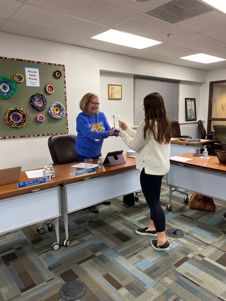 Ashley with Board President
