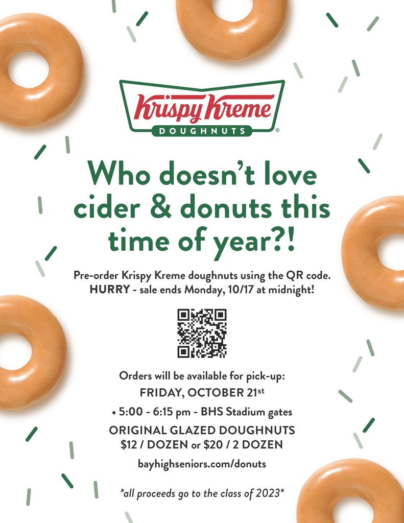 Krispy Kreme fundraiser for Senior Class