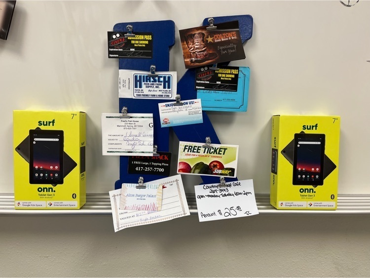 Door Prizes: Tablets & gift Certificates