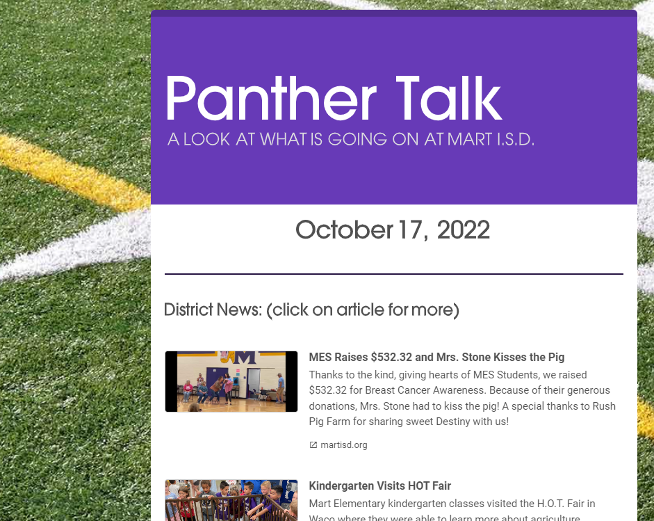 panther talk