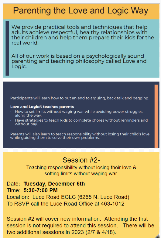 Love and Logic Flyer #2