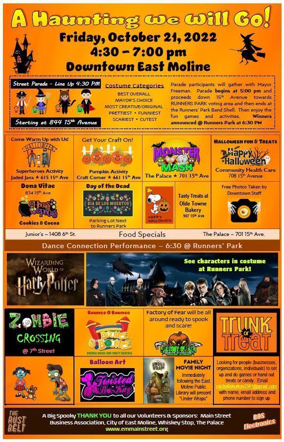 Halloween activities flyer