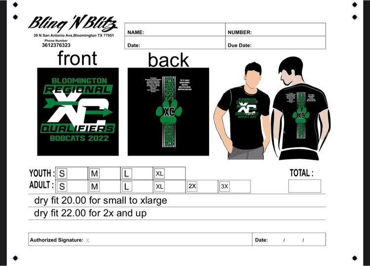 XC shirts