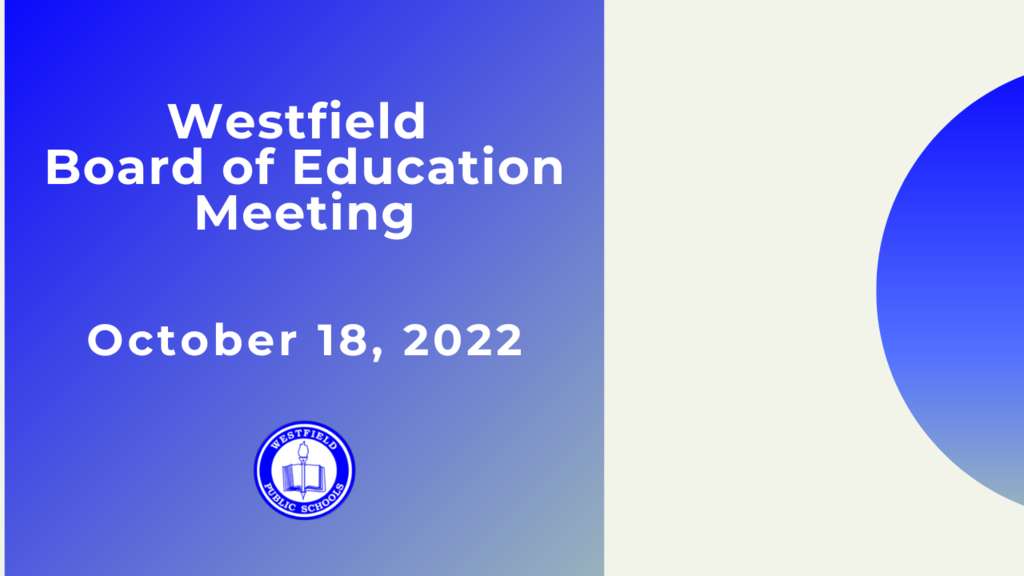 Graphic noting Board of Ed Meeting