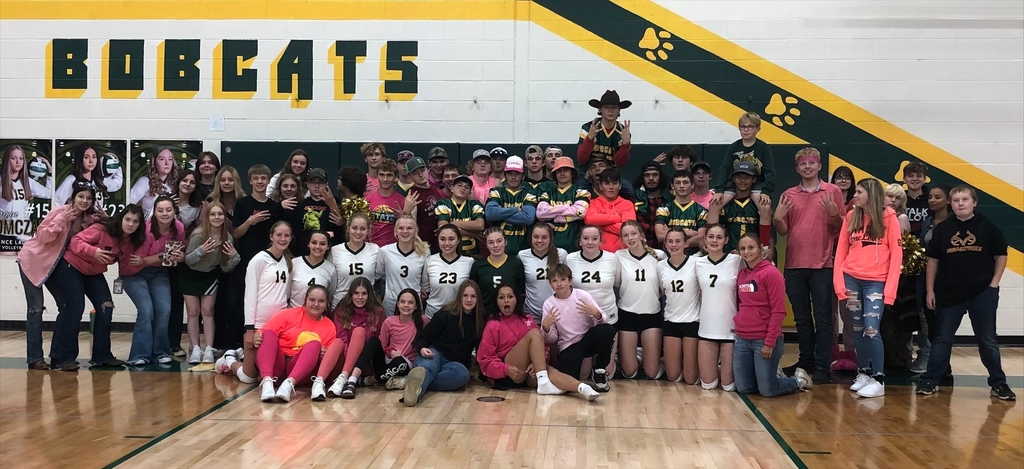 Girls Volleyball with fans