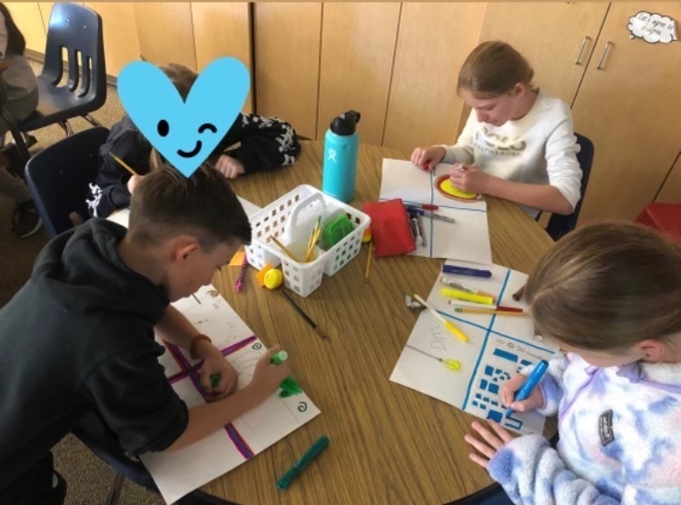students working