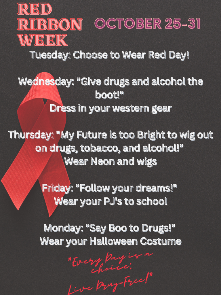 Red Ribbon Week dress-up days