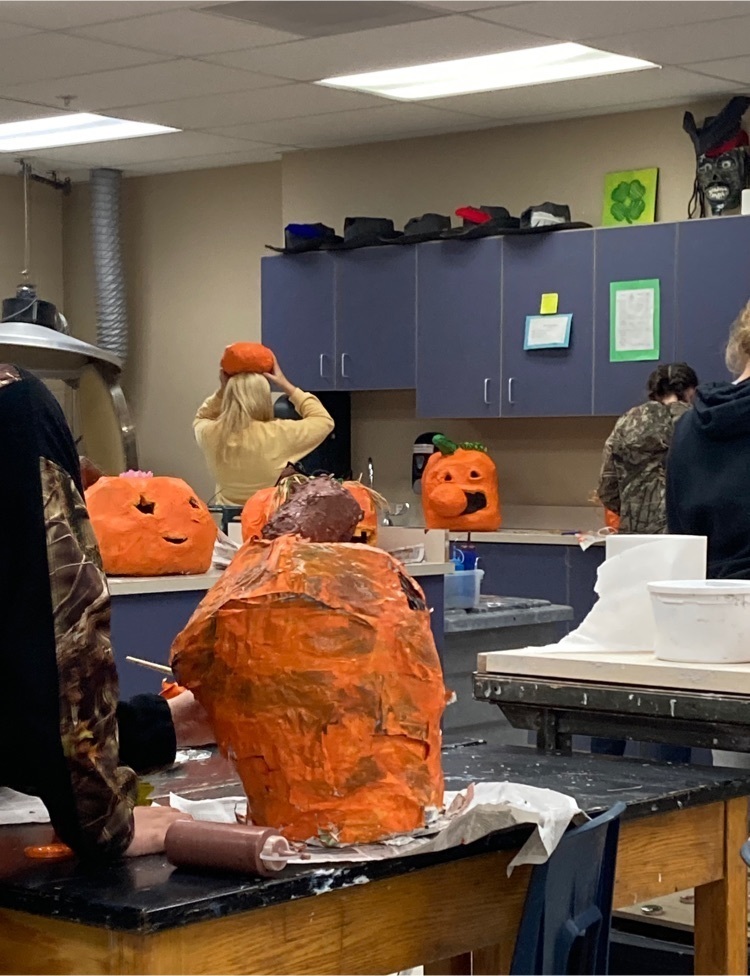 paper mache art jr. high