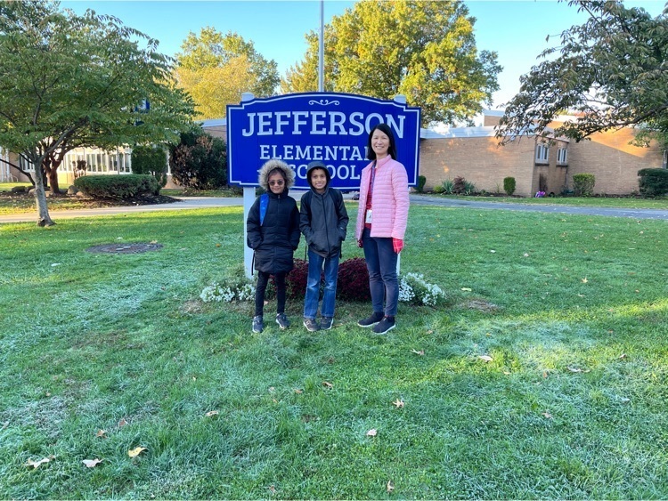 Principal walked 2 students to school. 