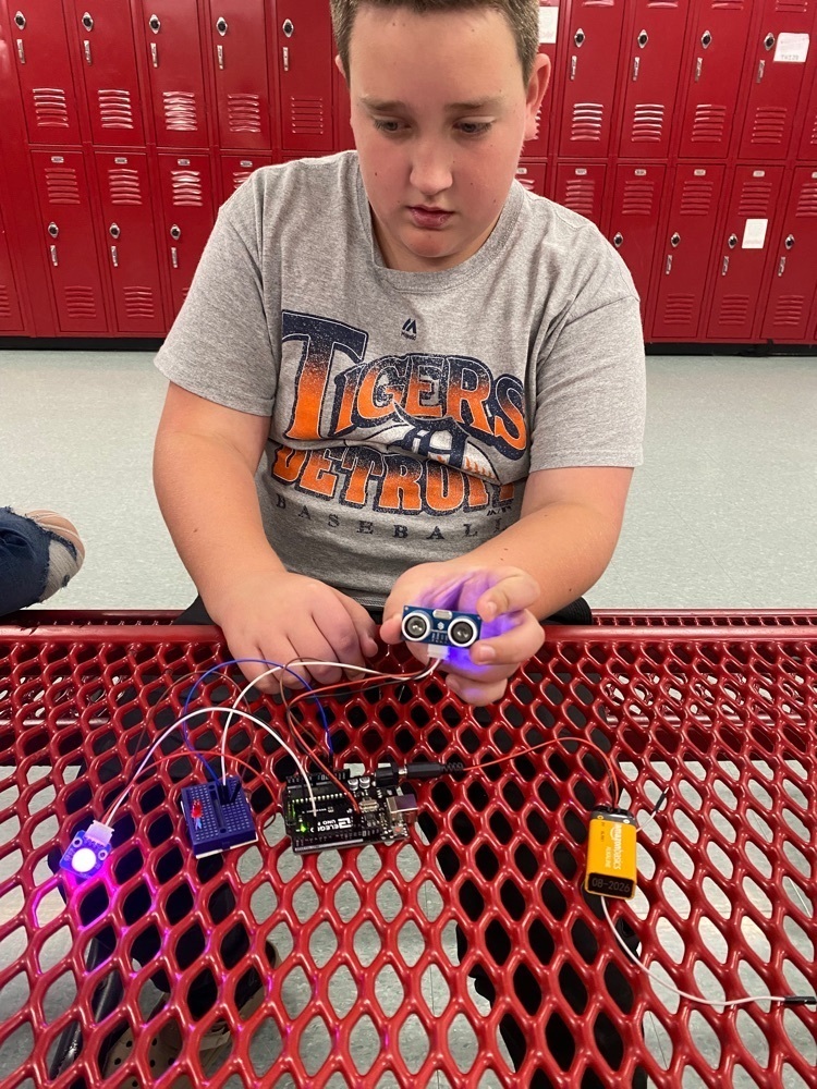 Samuel figured out the first sensor challenge.  the light changes to alert the driver of an impending accident .