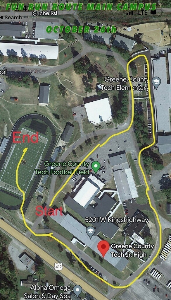 Fun Run Route