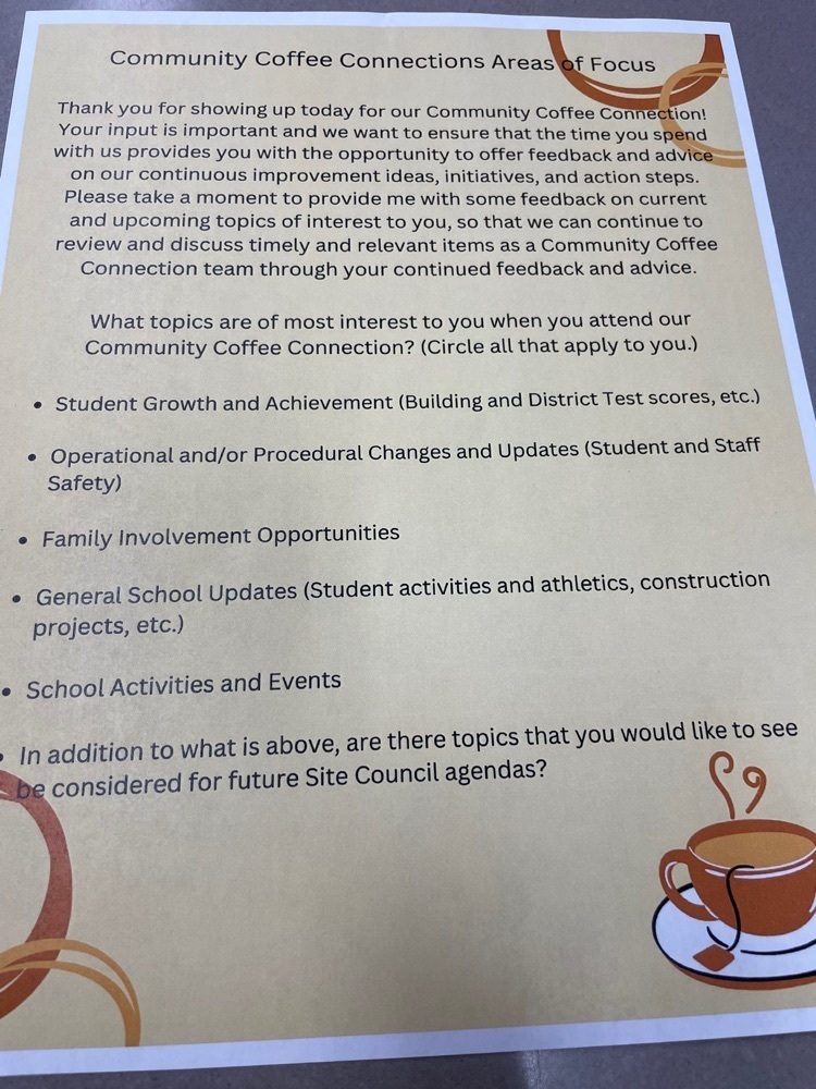 Community Coffee Feedback