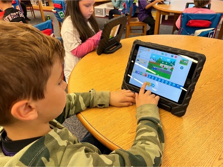 child with ipad