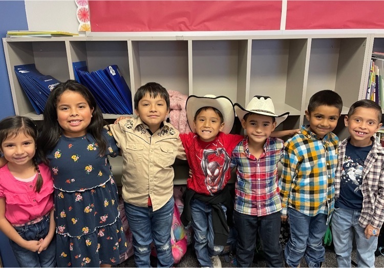 students in western wear