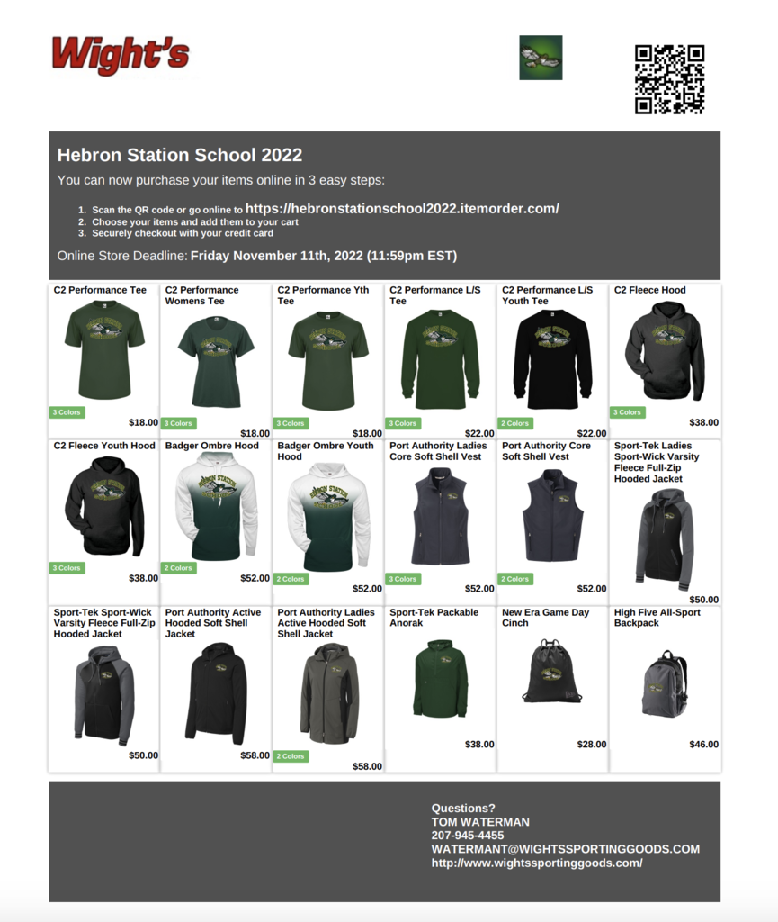 Hebron Apparel Flyer page 1