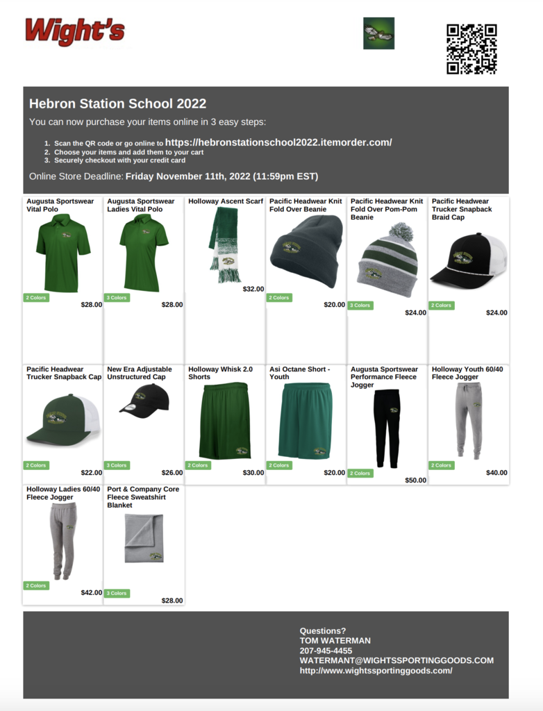 Hebron Apparel Flyer page 2