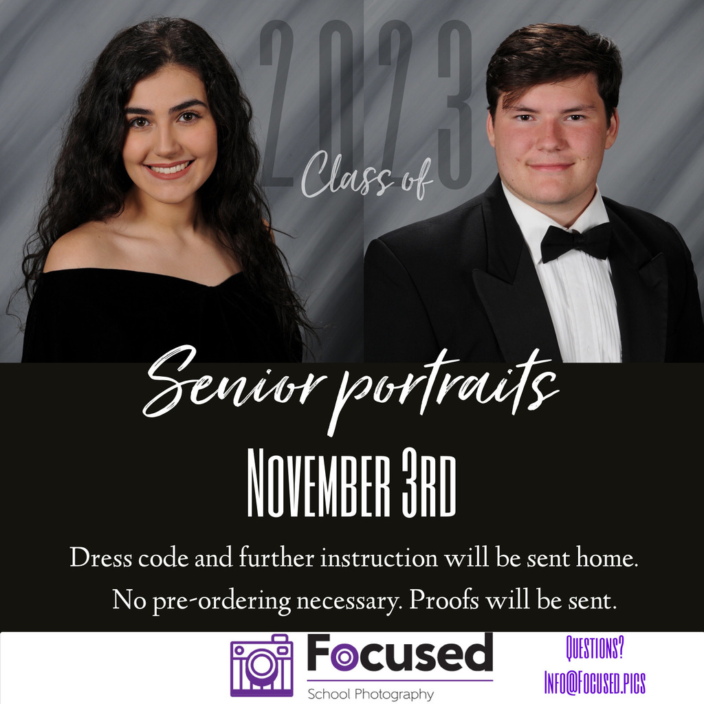 Nov. 3rd Senior Picture Day