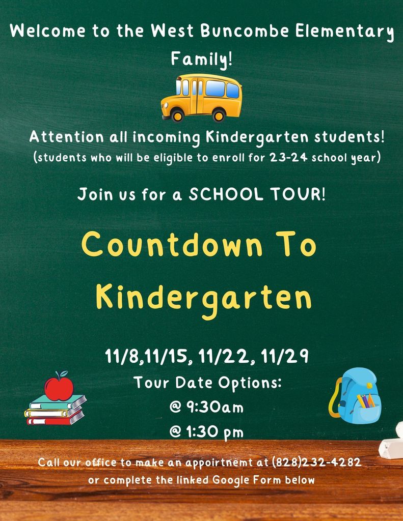 November Kindergarten Tours