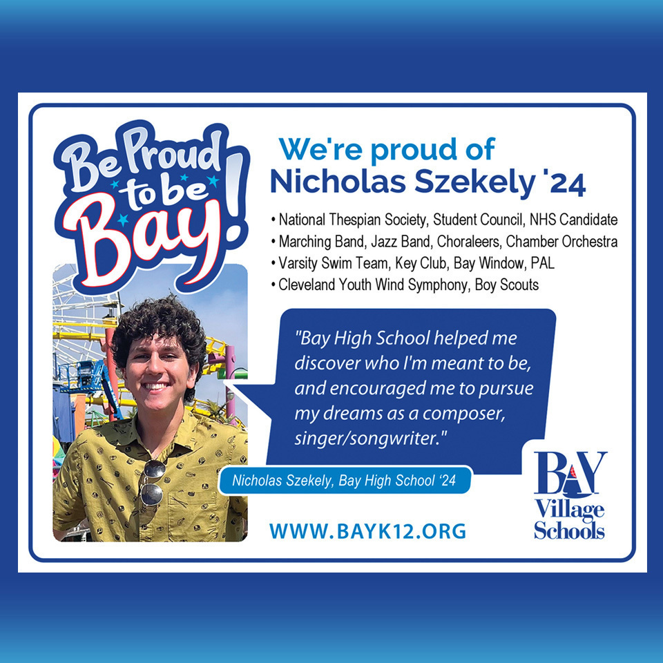 Nicholas Szekely '24 Be Proud To Be Bay ad
