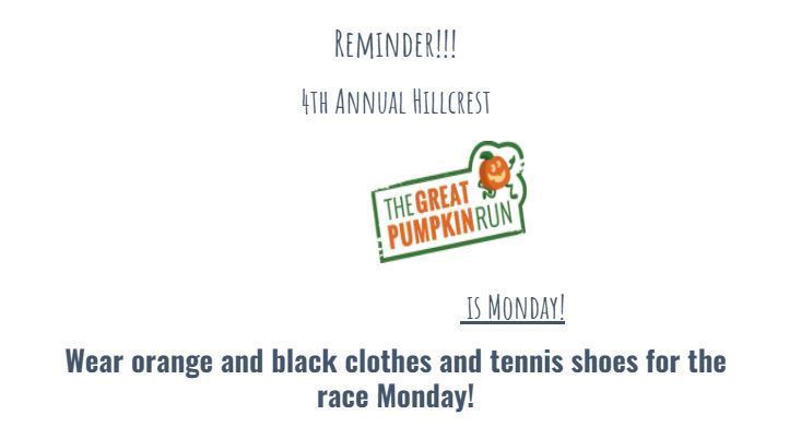 pumpkin run reminder
