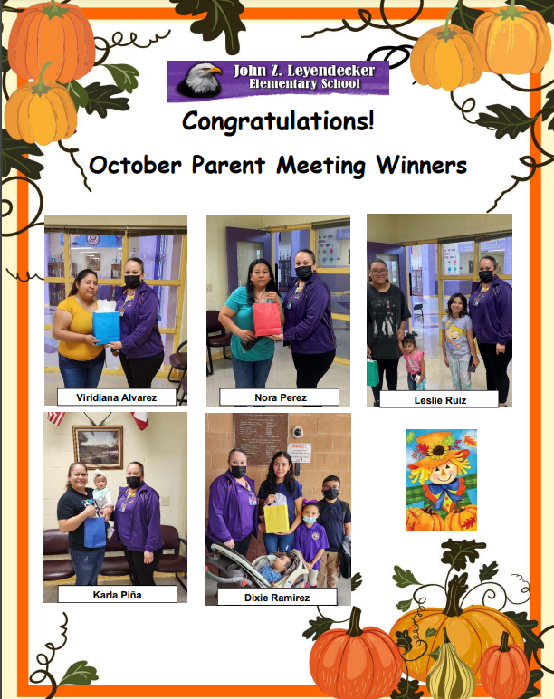 October Meeting Winners