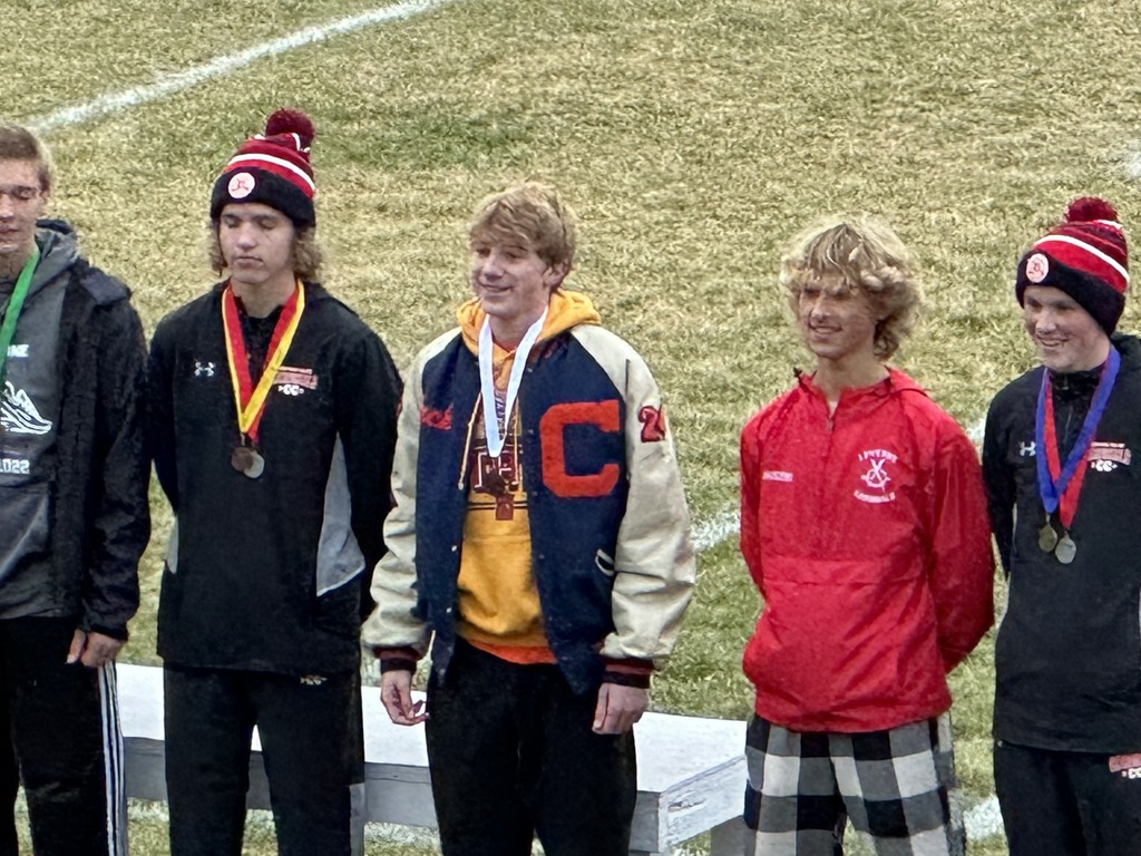 Section Medalist for Boys Cross Country