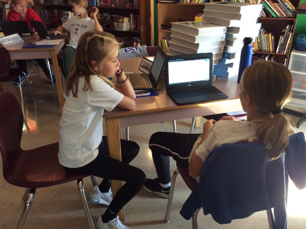 Revising stories.