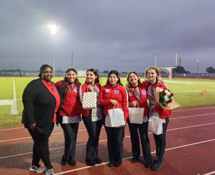 10/28 Senior Night/Color Guard  Color guard seniors (L>R) Cynthia Rivera, Litzie Gonzalez, Maria Melendez, Alexa Orduna, Amberley Caruthers. Teacher: Ms. Shelton 