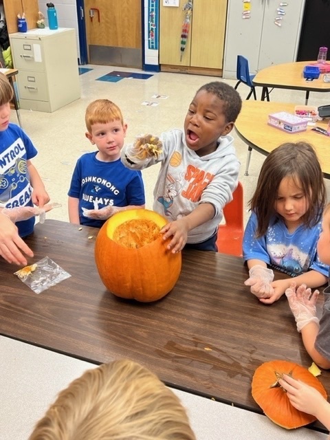 preschool pumpkin carving