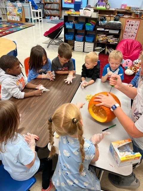 preschool pumpkin carving